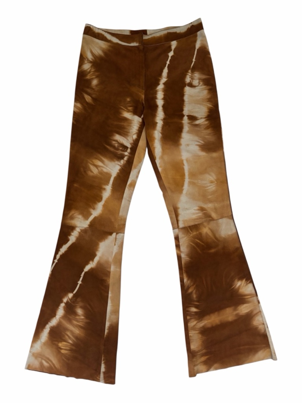 Gucci Brown and Cream Tie-Dye Flare Skirt